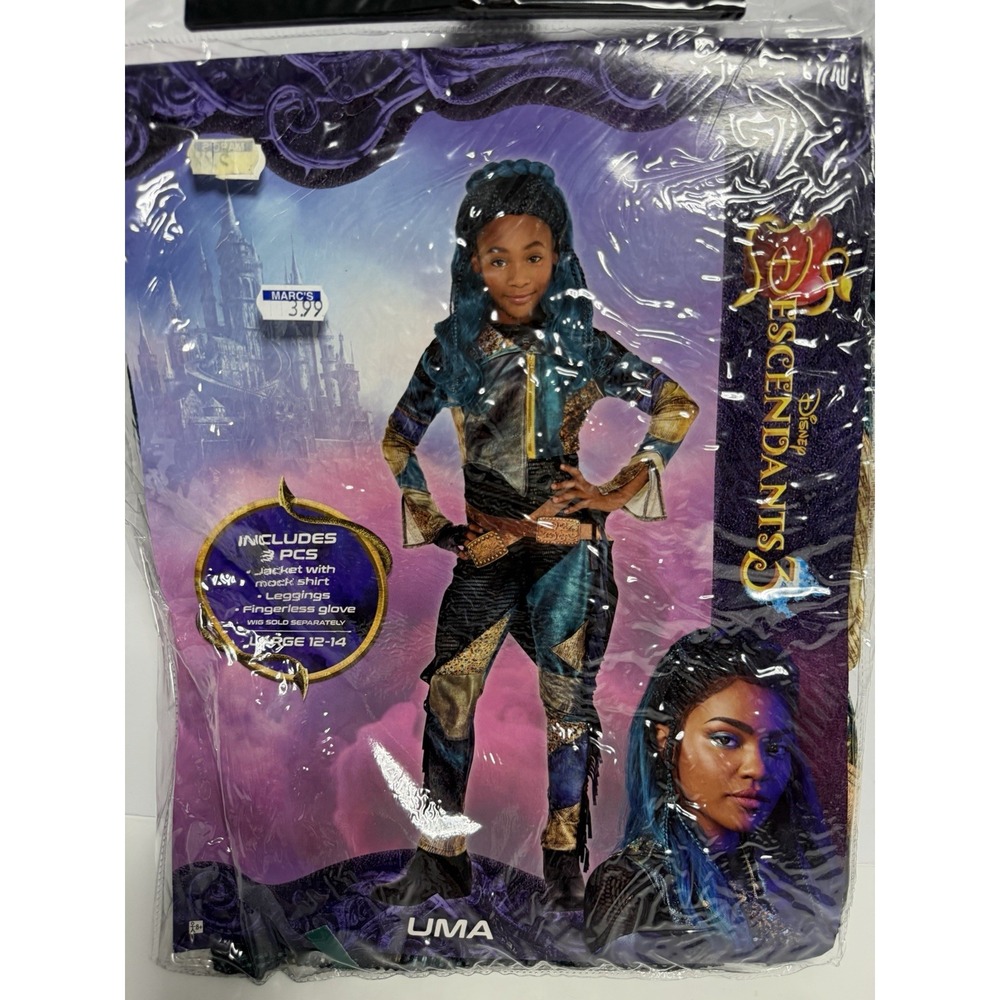 Disney Descendants 2 Uma Child Halloween Costume L 12/14 New